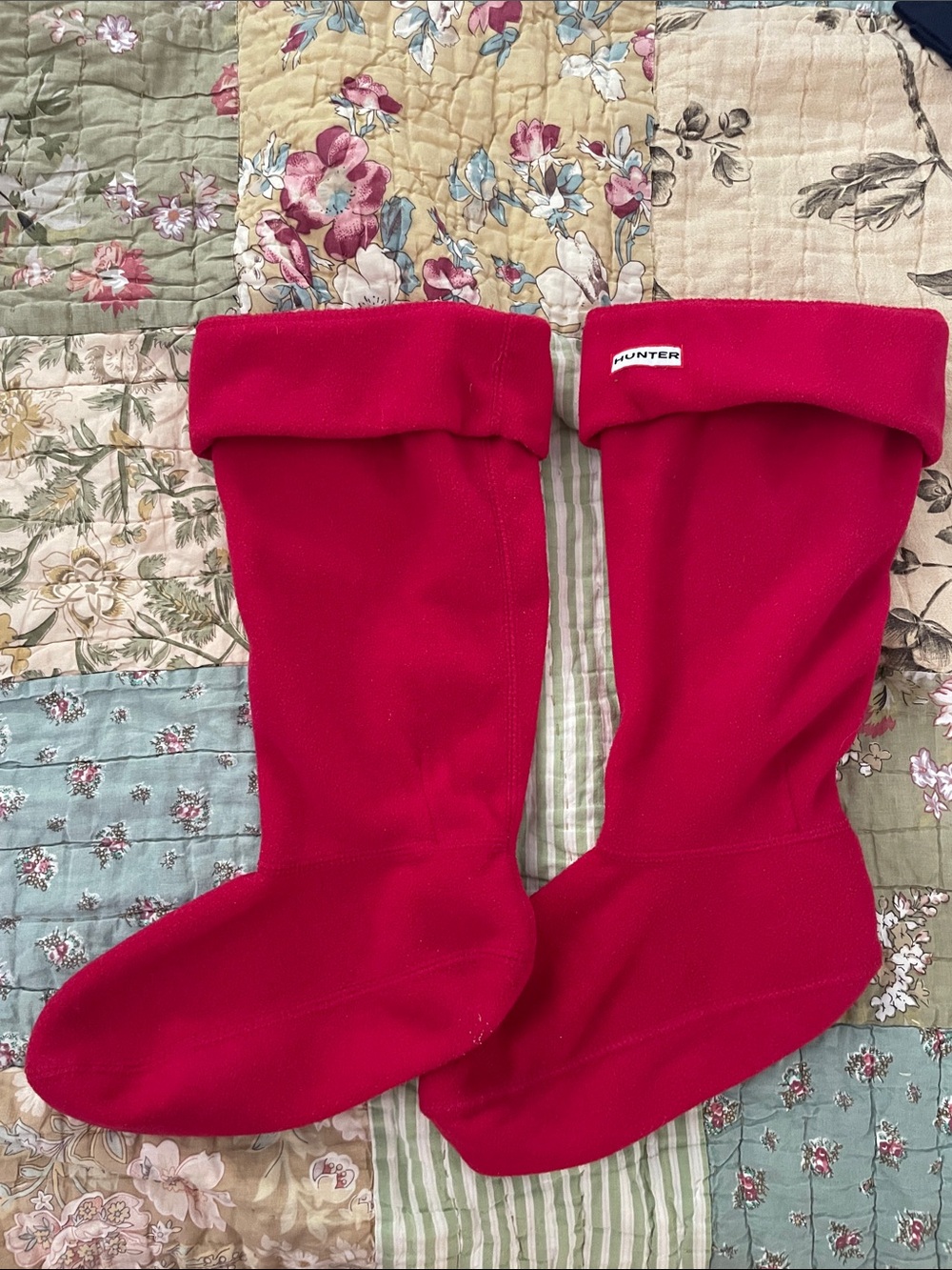 Hunter Bright Pink Fleece Boot Liners, Woman’s Size 9-11